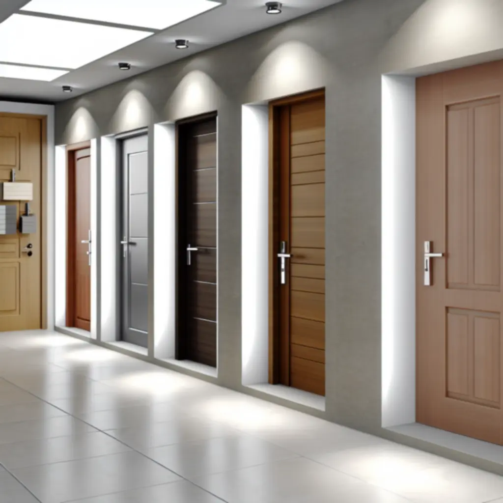 Selectie van hoogwaardige deuraccessoires in neutrale tinten