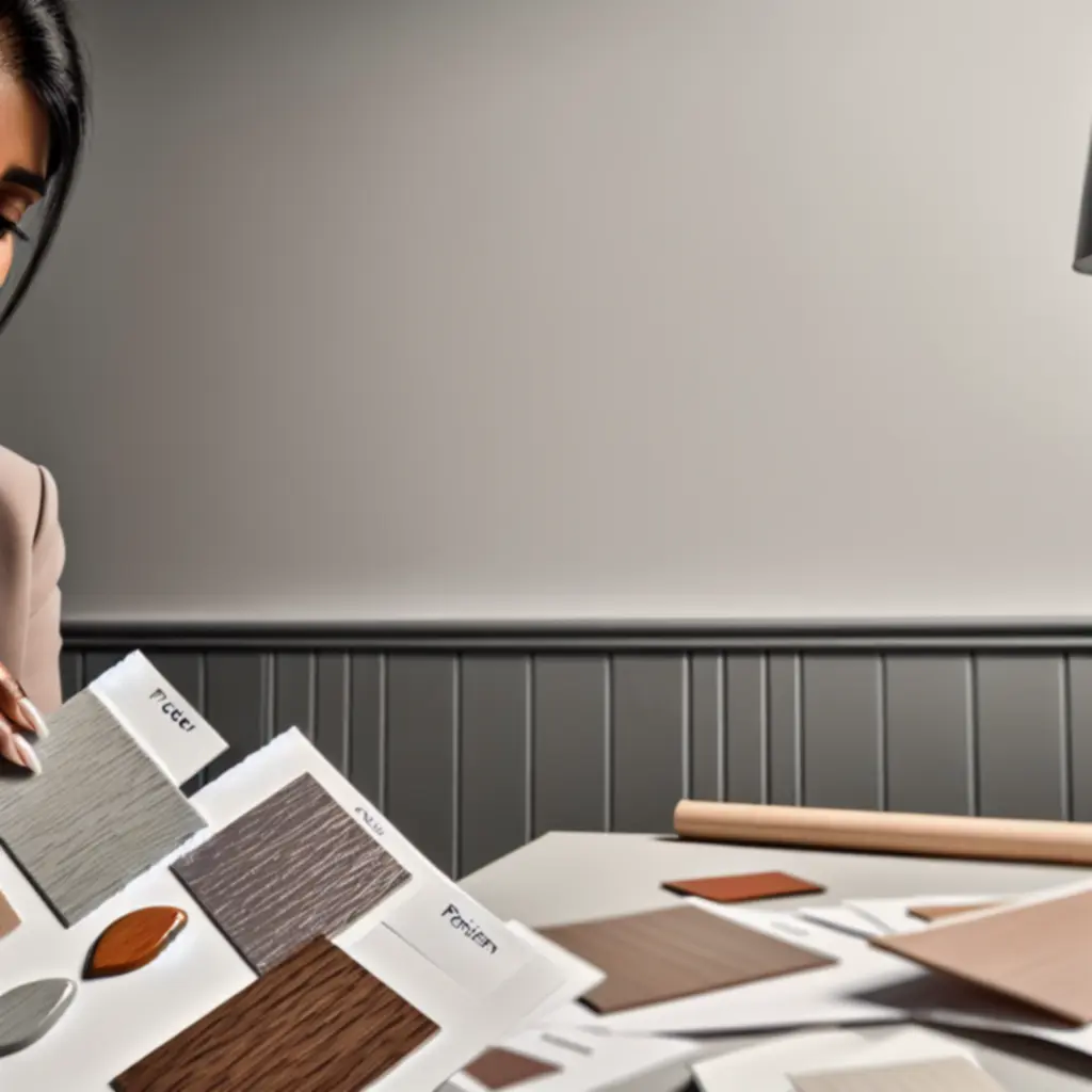 Selectie van hout- en kleurstalen voor Dutch doors.